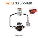 TECLINE R4 TEC1 21% O2 G5/8 regulator, stage set- EN250A