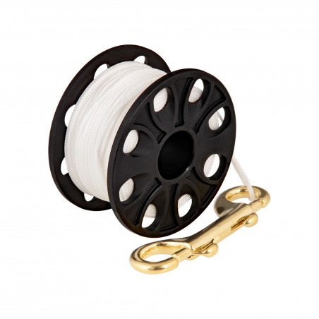 TECLINE Spool 45m with brass 100 mm snap