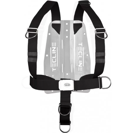 TecLine DIR Harness with 3mm SS Backplate (adjustable d-rings)