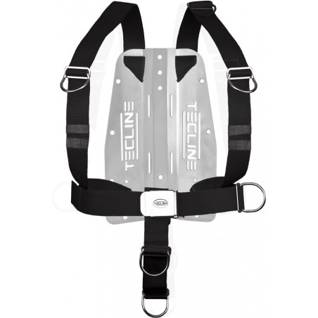 TecLine DIR Harness adjustable with 3mm SS Backplate (adjustable d-rings)