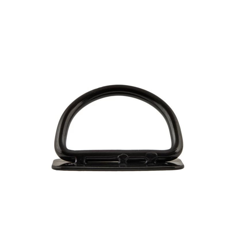 TECLINE D-ring z podstawą 45 stopni czarny - Military Line