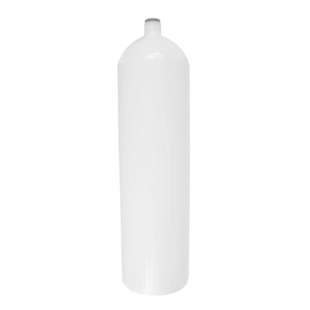 ECS Cylinder 12L 171mm 232 Bar, Concave (Flat Bottom) - Tank Only, White