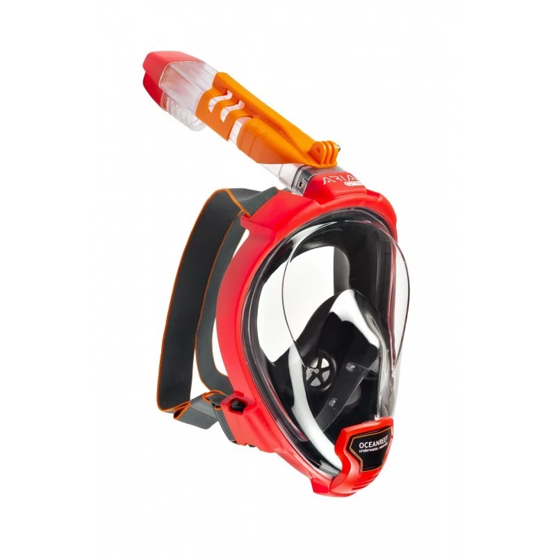 Maska Pełnotwarzowa OCEAN REEF Aria QR+ RED/BLACK