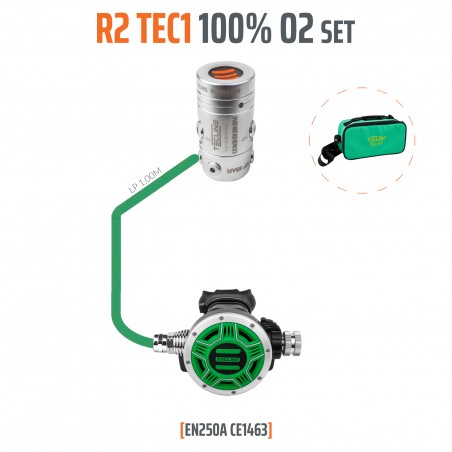 TECLINE R2 TEC1 100% O2 M26X2, Stage set - EN250A