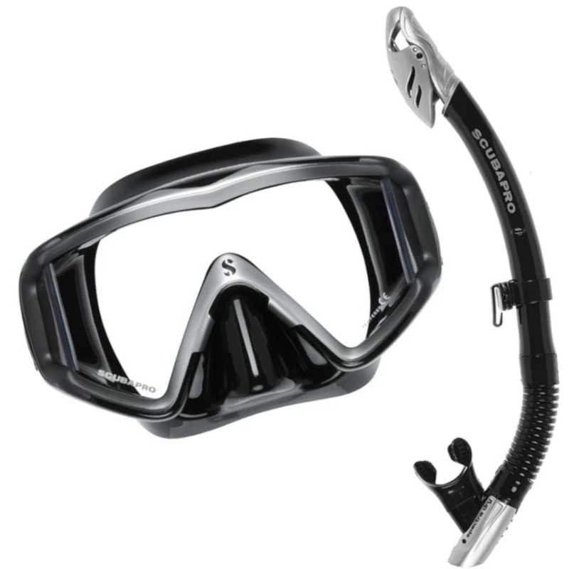 Zestaw Scubapro Crystal Vu + sucha fajka