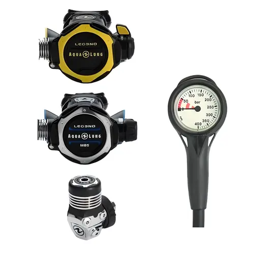 Aqua Lung Legend Octopus - High-Visibility Yellow Alternate Air Source For Scuba Diving