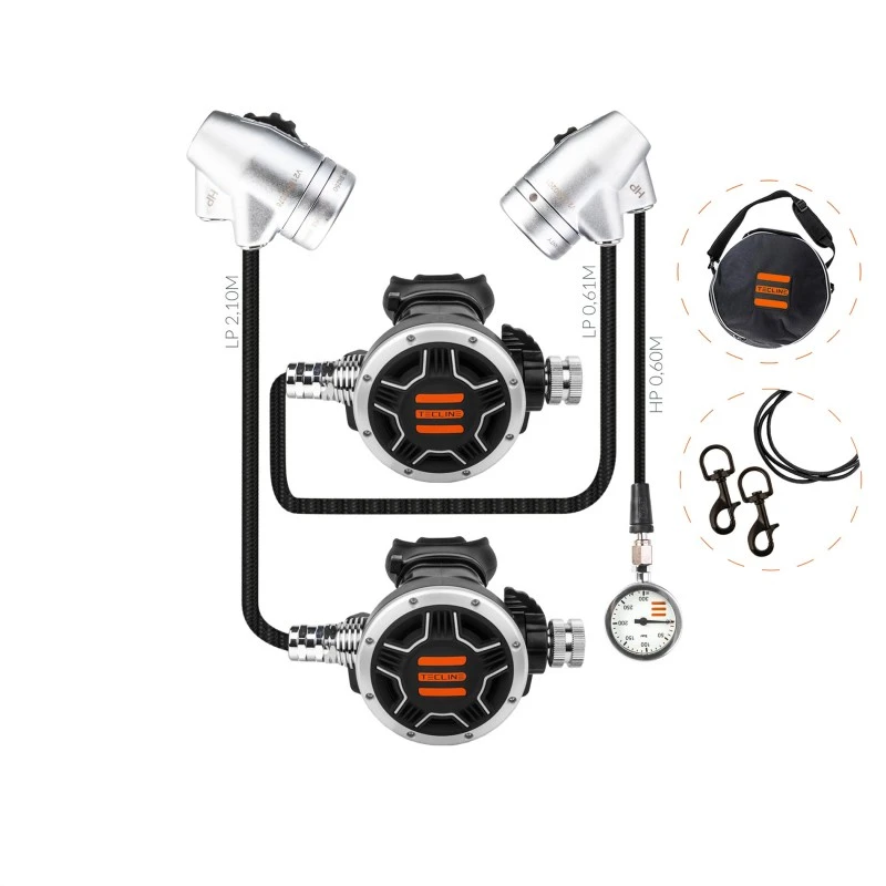 TECLINE V2 ICE TEC1 z manometrem (2x1.stopień+2x2.stopień, zestaw twinset)