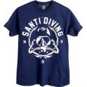 Koszulka SANTI Rebstamp Navy Blue