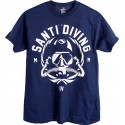 SANTI T-Shirt Rebstamp Navy Blue