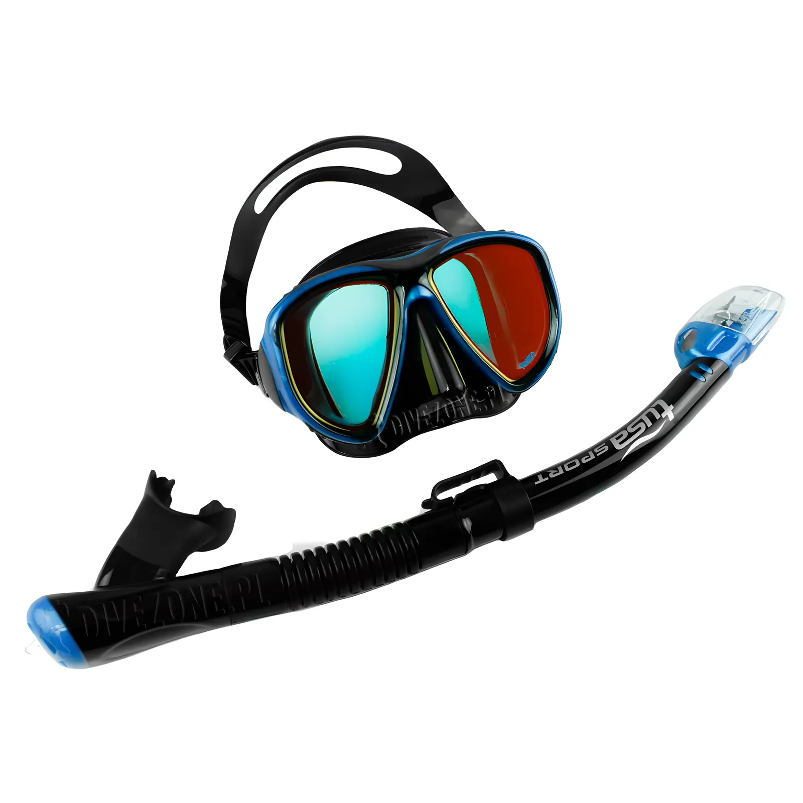 TUSA Powerview Adult Dry Combo (UC-2425MQB) - Lustrzane szkła