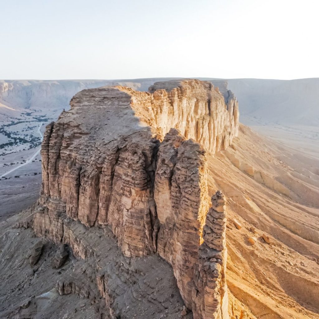 Krajobraz Arabii saudyjskiej piaskowiec i kanion