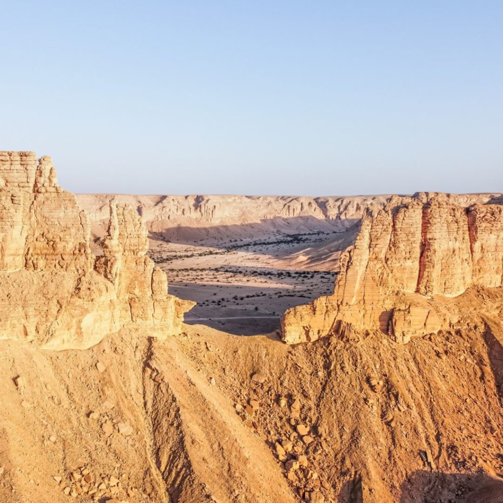 Piaskowy kanion w Arabii Saudyjskiej
