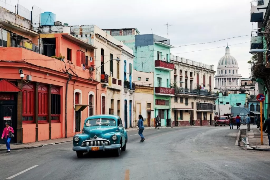 Typowa kubańska ulica 