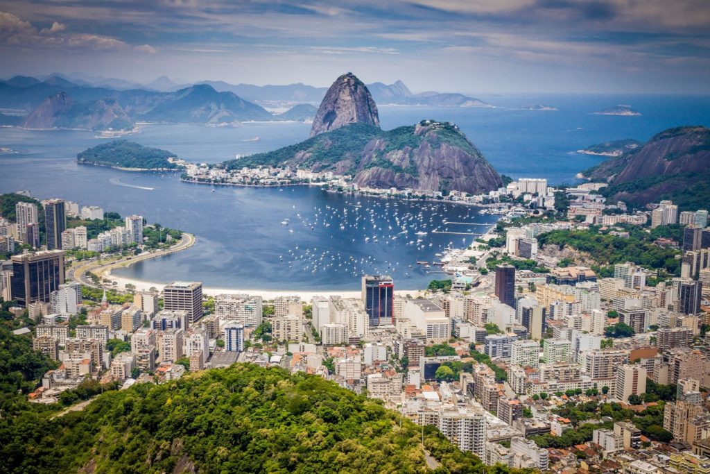 Widok na miasto w Brazylii Rio de Janeiro